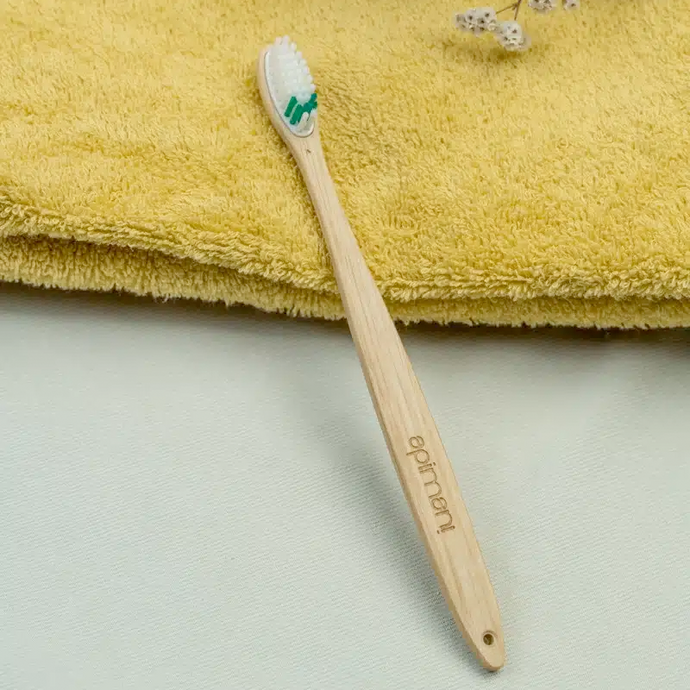 Brosse à dents en bois à tête changeable - La maline