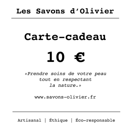 Offrez simplement une carte cadeau cosmétique de 10€