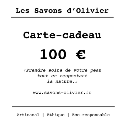 Offrez simplement une carte cadeau cosmétique de 100€