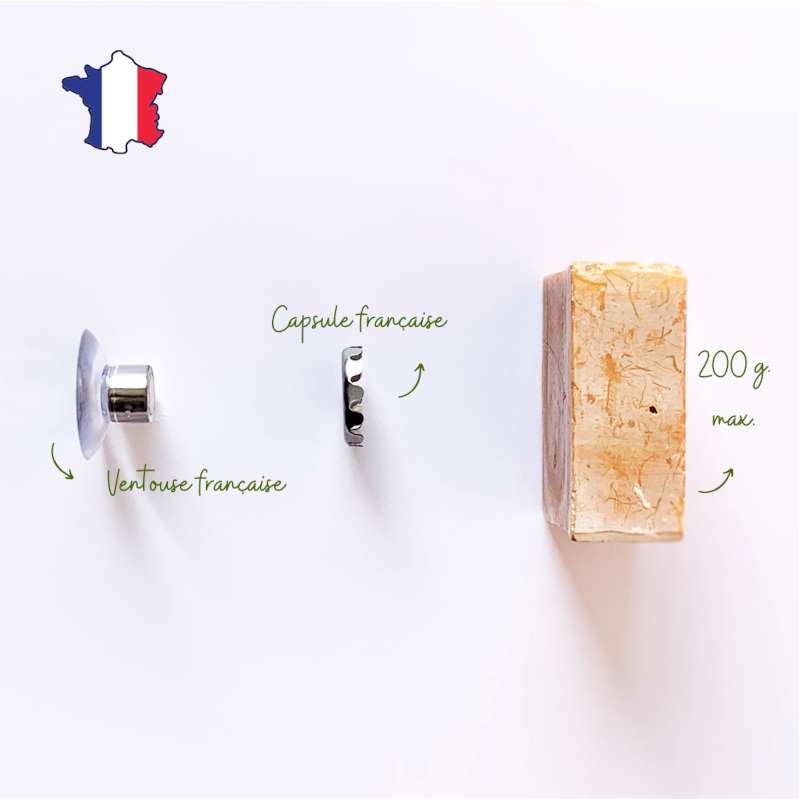 porte-savon aimanté en acier inoxydable avec ventouse est l’accessoire préféré de vos cosmétiques solides 